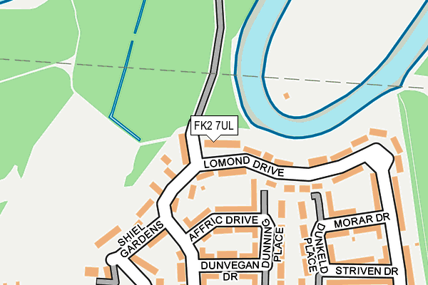 FK2 7UL map - OS OpenMap – Local (Ordnance Survey)
