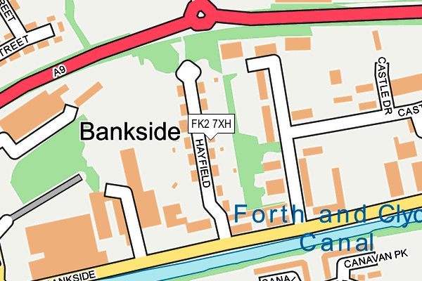 FK2 7XH map - OS OpenMap – Local (Ordnance Survey)