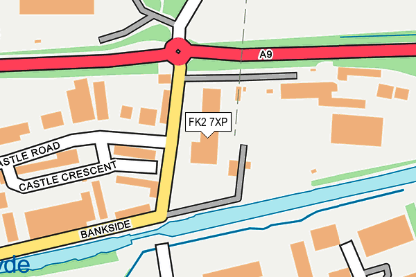 FK2 7XP map - OS OpenMap – Local (Ordnance Survey)