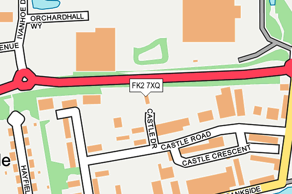 FK2 7XQ map - OS OpenMap – Local (Ordnance Survey)