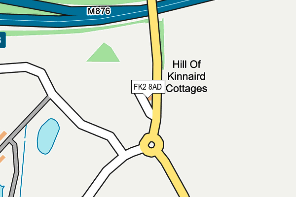 FK2 8AD map - OS OpenMap – Local (Ordnance Survey)