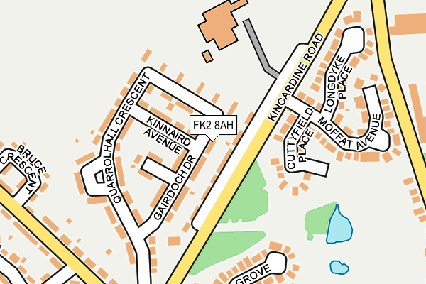 FK2 8AH map - OS OpenMap – Local (Ordnance Survey)