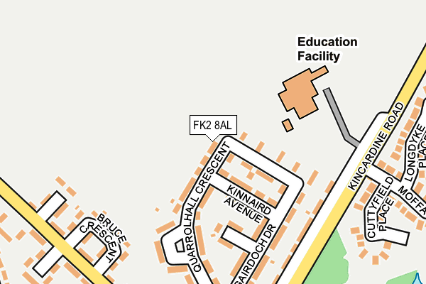 FK2 8AL map - OS OpenMap – Local (Ordnance Survey)