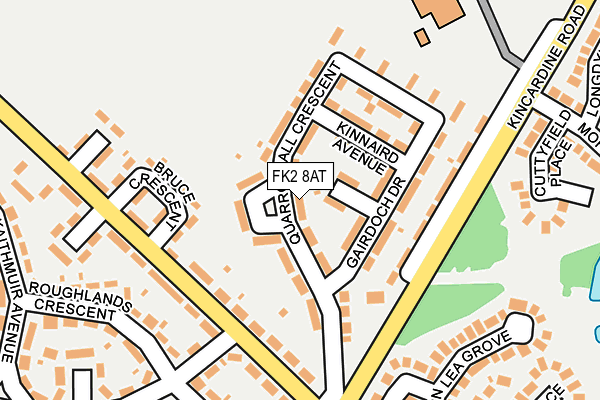 FK2 8AT map - OS OpenMap – Local (Ordnance Survey)