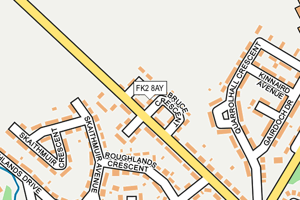 FK2 8AY map - OS OpenMap – Local (Ordnance Survey)