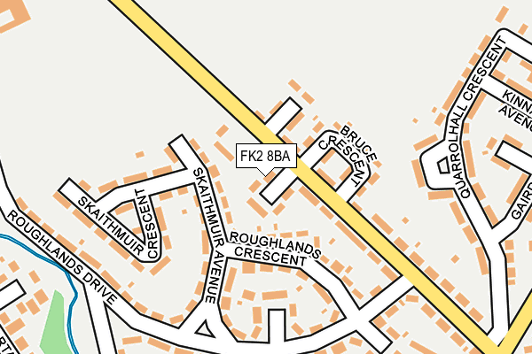 FK2 8BA map - OS OpenMap – Local (Ordnance Survey)