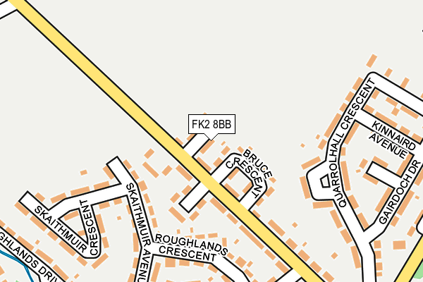 FK2 8BB map - OS OpenMap – Local (Ordnance Survey)