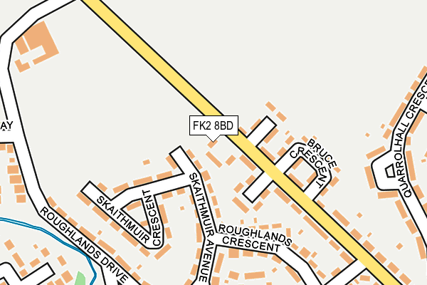 FK2 8BD map - OS OpenMap – Local (Ordnance Survey)