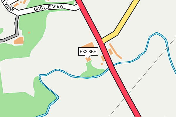 FK2 8BF map - OS OpenMap – Local (Ordnance Survey)