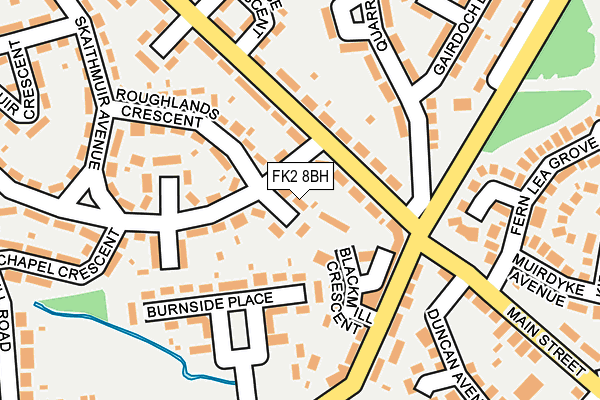 FK2 8BH map - OS OpenMap – Local (Ordnance Survey)