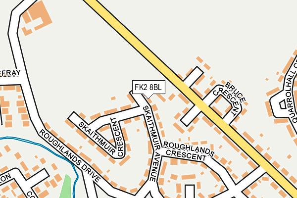 FK2 8BL map - OS OpenMap – Local (Ordnance Survey)