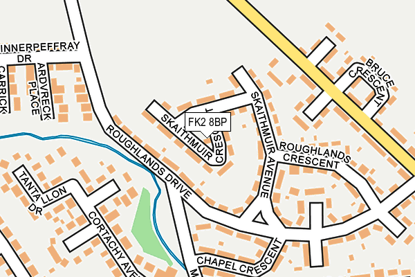 FK2 8BP map - OS OpenMap – Local (Ordnance Survey)