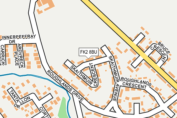 FK2 8BU map - OS OpenMap – Local (Ordnance Survey)