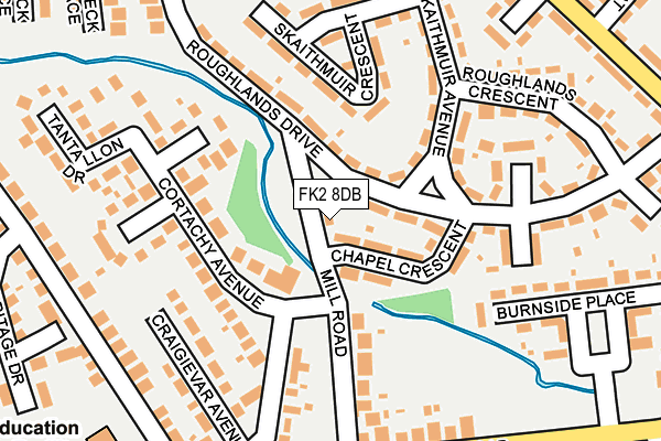 FK2 8DB map - OS OpenMap – Local (Ordnance Survey)