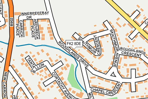 FK2 8DE map - OS OpenMap – Local (Ordnance Survey)