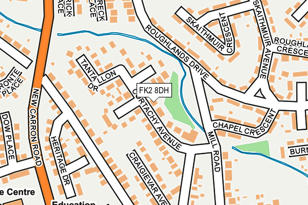 FK2 8DH map - OS OpenMap – Local (Ordnance Survey)