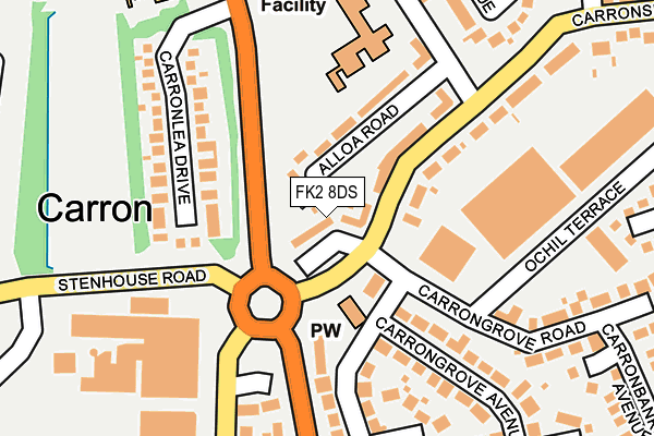 FK2 8DS map - OS OpenMap – Local (Ordnance Survey)