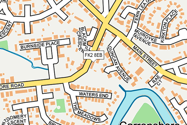 FK2 8EB map - OS OpenMap – Local (Ordnance Survey)