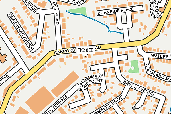 FK2 8EE map - OS OpenMap – Local (Ordnance Survey)