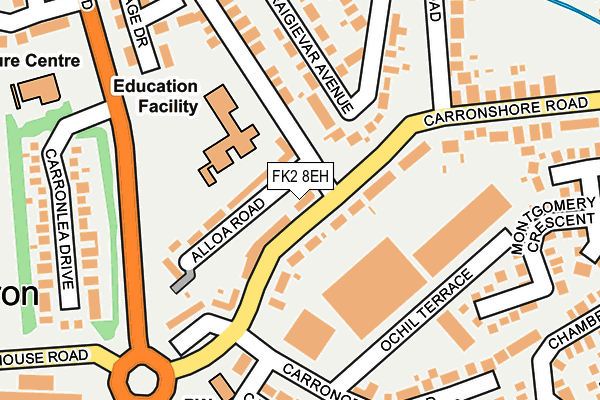 FK2 8EH map - OS OpenMap – Local (Ordnance Survey)