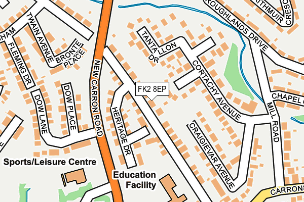 FK2 8EP map - OS OpenMap – Local (Ordnance Survey)