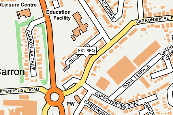 FK2 8EQ map - OS OpenMap – Local (Ordnance Survey)