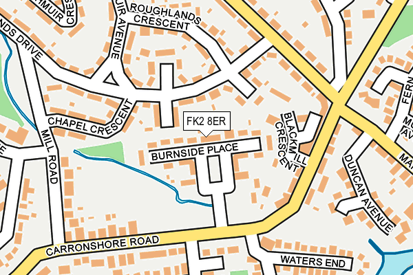 FK2 8ER map - OS OpenMap – Local (Ordnance Survey)