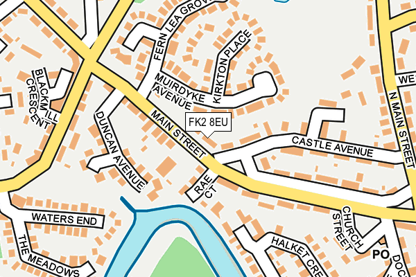 FK2 8EU map - OS OpenMap – Local (Ordnance Survey)