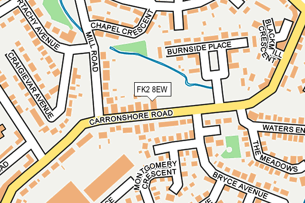 FK2 8EW map - OS OpenMap – Local (Ordnance Survey)