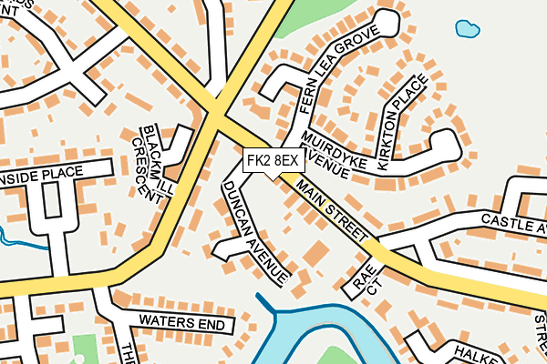 FK2 8EX map - OS OpenMap – Local (Ordnance Survey)