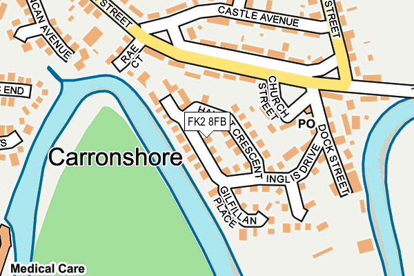 FK2 8FB map - OS OpenMap – Local (Ordnance Survey)