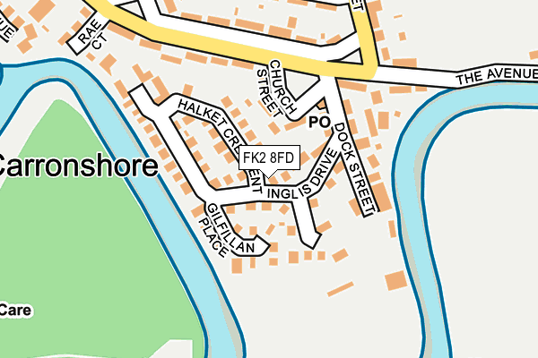 FK2 8FD map - OS OpenMap – Local (Ordnance Survey)