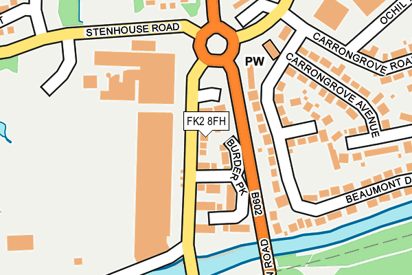 FK2 8FH map - OS OpenMap – Local (Ordnance Survey)