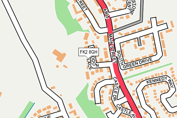 FK2 8GH map - OS OpenMap – Local (Ordnance Survey)