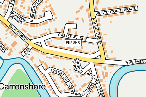 FK2 8HB map - OS OpenMap – Local (Ordnance Survey)