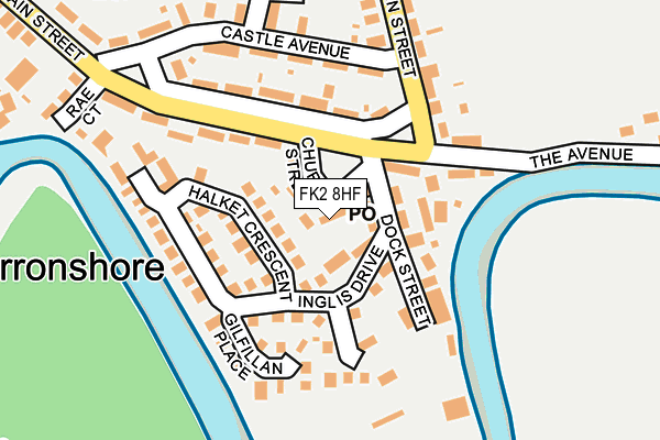 FK2 8HF map - OS OpenMap – Local (Ordnance Survey)