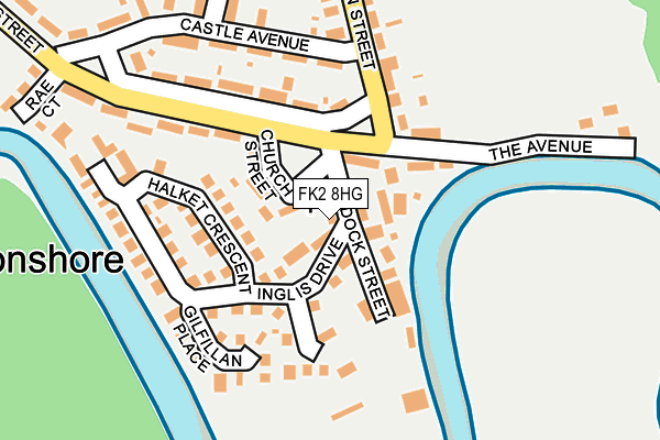 FK2 8HG map - OS OpenMap – Local (Ordnance Survey)