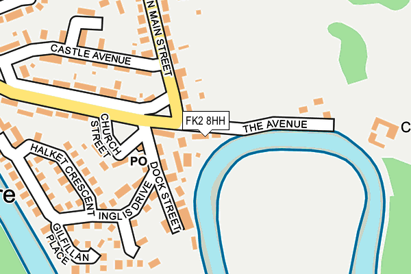 FK2 8HH map - OS OpenMap – Local (Ordnance Survey)