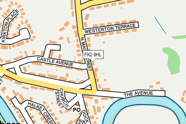 FK2 8HL map - OS OpenMap – Local (Ordnance Survey)