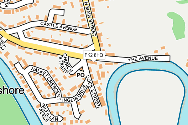 FK2 8HQ map - OS OpenMap – Local (Ordnance Survey)