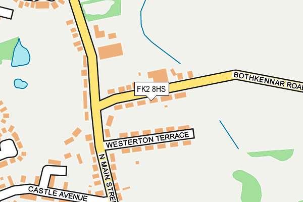 FK2 8HS map - OS OpenMap – Local (Ordnance Survey)