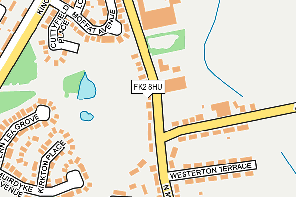 FK2 8HU map - OS OpenMap – Local (Ordnance Survey)