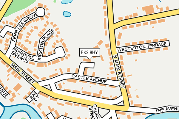 FK2 8HY map - OS OpenMap – Local (Ordnance Survey)