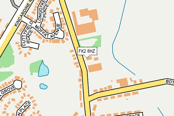 FK2 8HZ map - OS OpenMap – Local (Ordnance Survey)