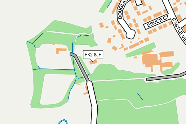 FK2 8JF map - OS OpenMap – Local (Ordnance Survey)