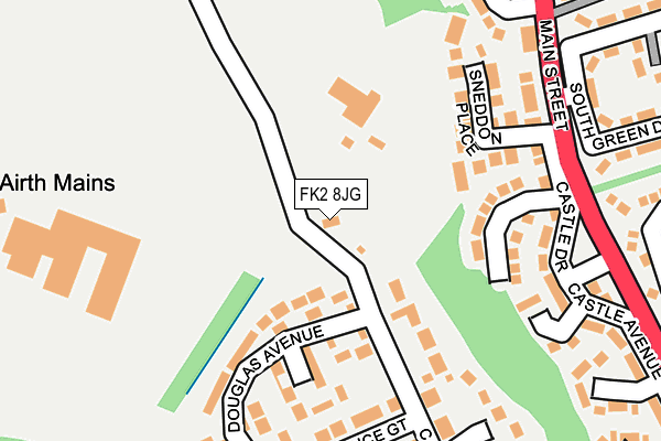 FK2 8JG map - OS OpenMap – Local (Ordnance Survey)