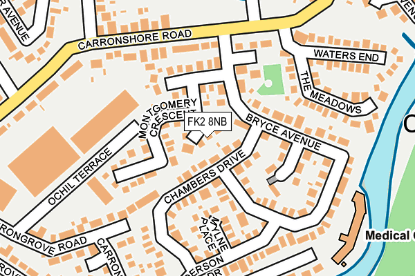 FK2 8NB map - OS OpenMap – Local (Ordnance Survey)