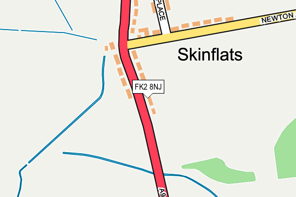 FK2 8NJ map - OS OpenMap – Local (Ordnance Survey)