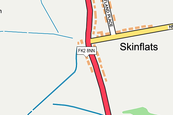 FK2 8NN map - OS OpenMap – Local (Ordnance Survey)