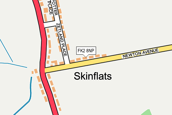 FK2 8NP map - OS OpenMap – Local (Ordnance Survey)